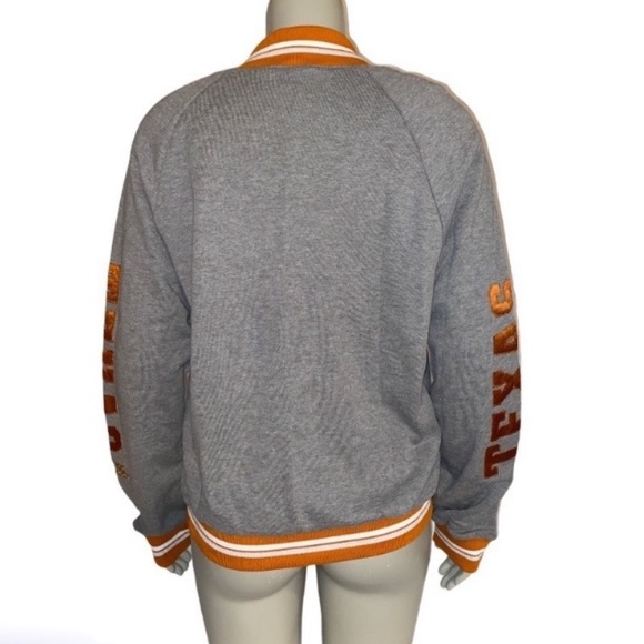 TEXAS LONGHORNS Collegiate Collection Varsity Jacket by PINK Victoria’s Secret - Picture 3 of 16